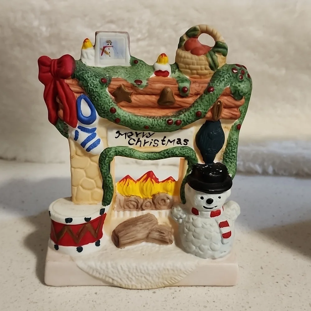 Vintage Porcelain Fireplace Candle holder - Picture 8 of 16